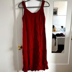 Midi Dress Rust Colored Vince Camuto